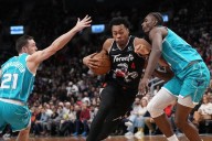 Surging Raptors win over Hornets thanks to Ingram, Barnes block party