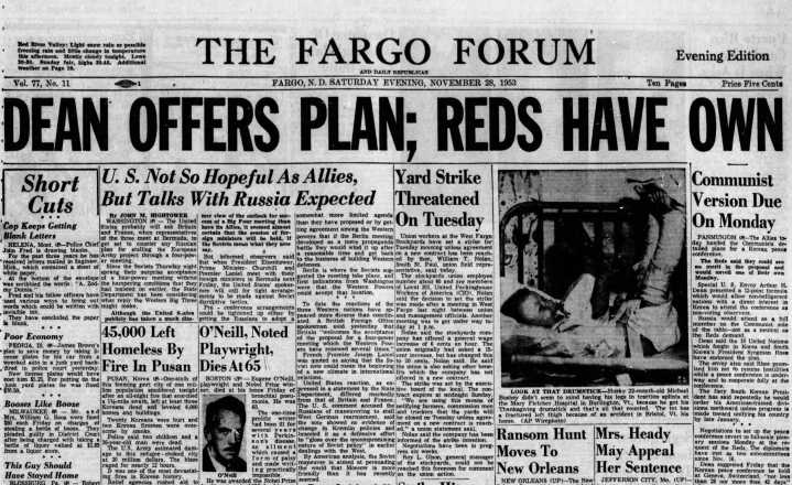 Today in History, 1953: Kids pack Fargo movie theaters for hours to take advantage of free tickets
