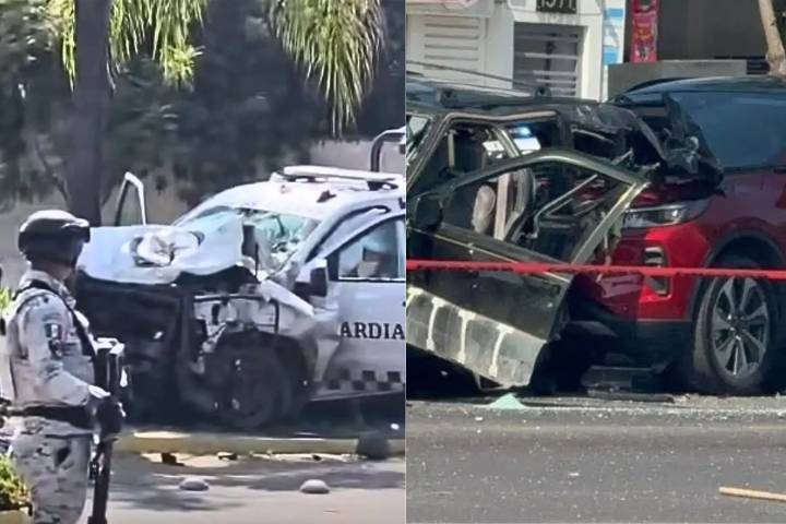 Tres muertos deja carambola de Guardia Nacional y autos particulares en Zamora