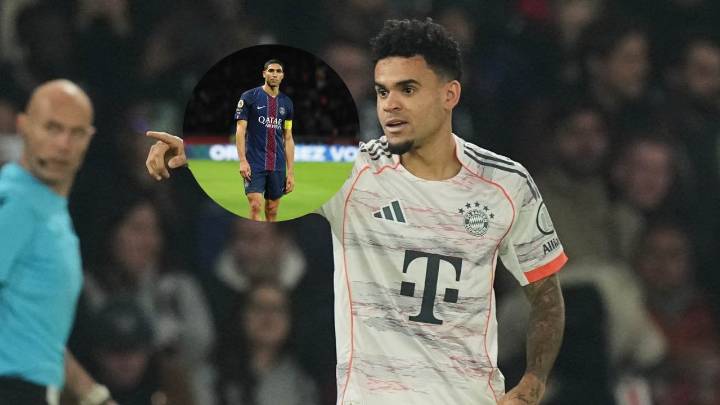 Brillante gesto de Luis Díaz luego de lesionar a Hakimi para callar a sus críticos en Europa y Marruecos