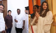 Aishwarya Rai and Sachin Tendulkar Visit Puttaparthi for Sri Sathya Sai Centenary Celebrations