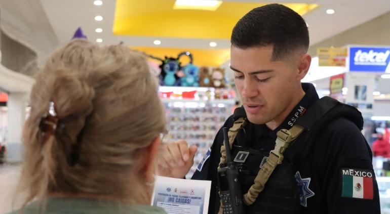 Refuerzan seguridad en el Buen Fin con módulos preventivos