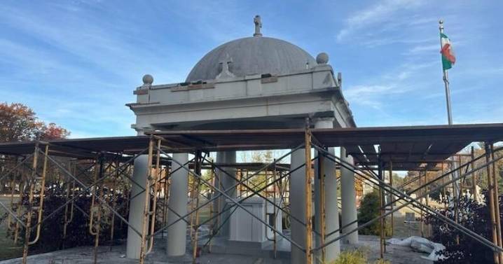 Monument work in Bedford honors Irish American history