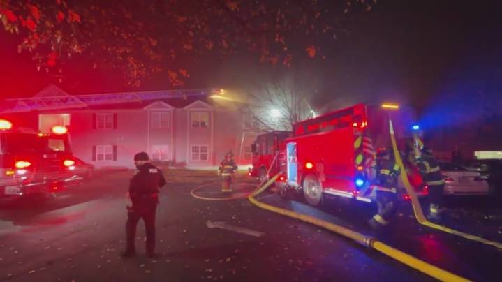 Crews fight fire at River's Edge apartments