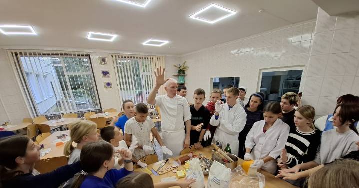 EDWINS founder Brandon Chrostowski leads cooking mission for Ukrainian hospital, orphanage