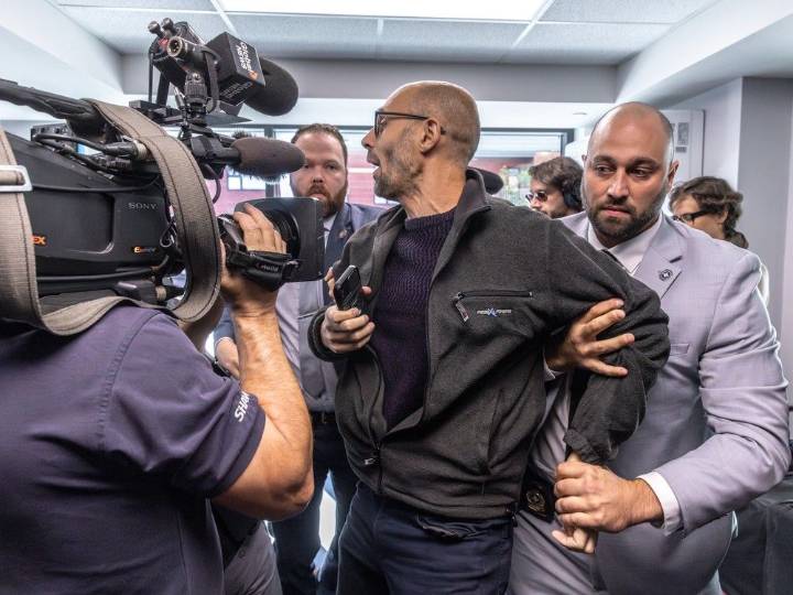 Yves Engler's trial begins on harassment charges involving a Montreal police detective