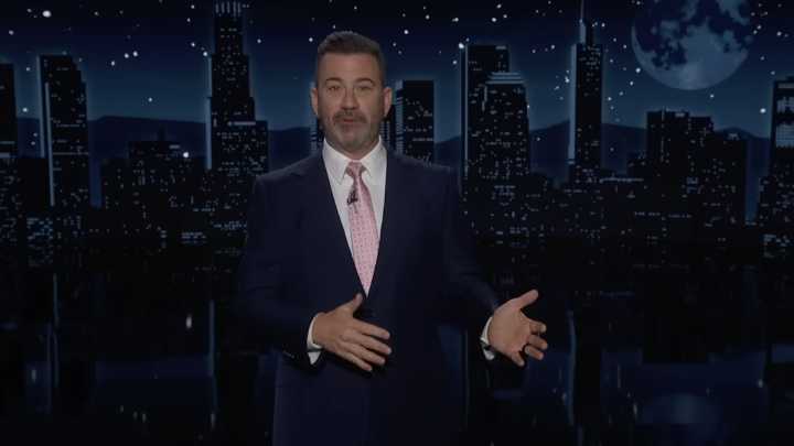 Jimmy Kimmel reacts to Trump saying quiet piggy to a reporter
