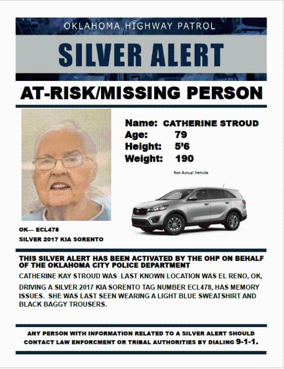 Silver Alert canceled for 79-year-old woman last seen in El Reno