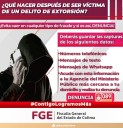 Emite FGE recomendaciones para evitar ser víctima de extorsión telefónica