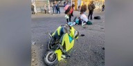 Taxista se da a la fuga tras atropellar a motociclista en la Central de Abasto