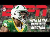 CFP Rankings REACTION 🚨 Oregon jumps Ole Miss + Miami only has a 32% chance to make it?! 😳