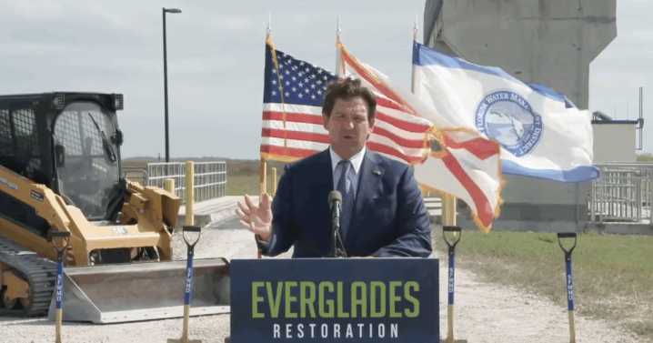 Gov. DeSantis is eager to tout Everglades restoration milestone