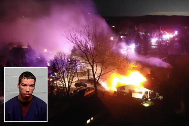 Illinois man Erik Crump set family home on fire after Thanksgiving argument