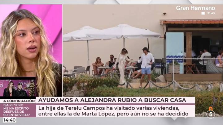 Alejandra Rubio desmiente que vaya a comprar la casa de Marta López, valorada en más de un millón de euros: "No tengo dinero"