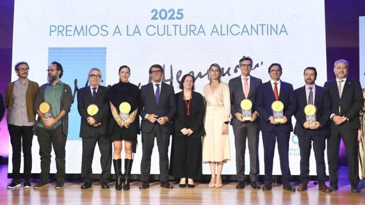 Creatividad y talento galardonados en la entrega de los Premios a la Cultura de la Diputación de Alicante
