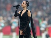 Anthem singer Karina Pasian ripped for ‘stripper’ dress says NFL approved outfit