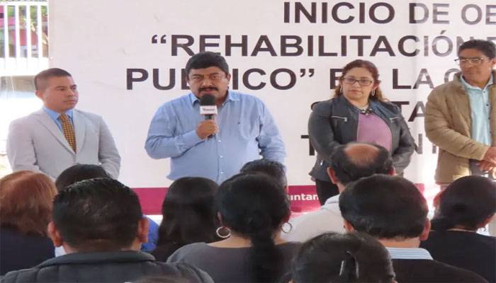 Texcoco invierte 2 millones en la rehabilitación del jardín de Tulantongo