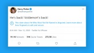 Twitter Fact-Checks Harry Potter's Claim That Voldemort Has Returned