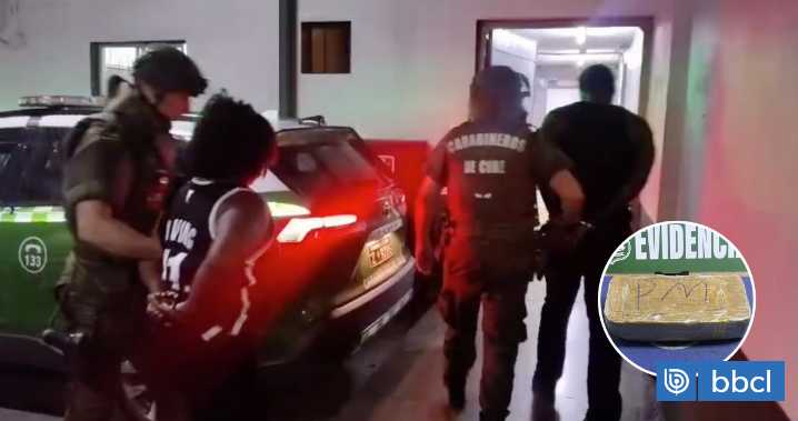 Atrapan a dos extranjeros portando cocaína y pasta base en Estación Central