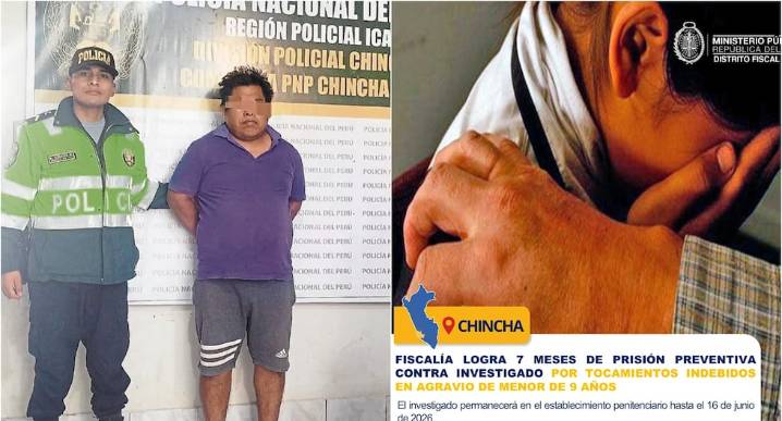 Chincha: niña de 9 años contó a directora de colegio que su Papá le realizó tocamientos indebidos