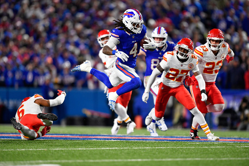 Josh Allen y los Bills llegan a mitad de temporada 6-2 con victoria clave sobre su rival, los Chiefs