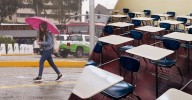 Suspenden clases en todos los niveles educativos por las lluvias
