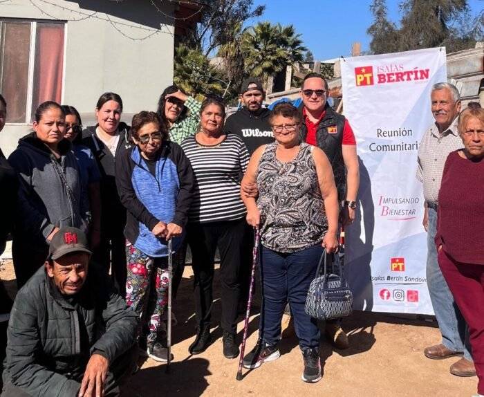 El PT realiza asamblea en la Colonia 2 de Septiembre, Ensenada