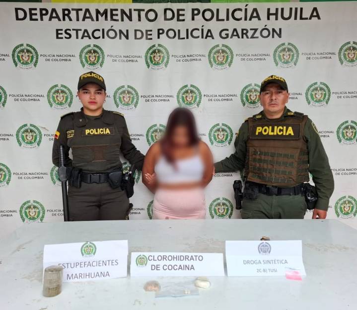 Mujer fue capturada por intentar ingresar estupefacientes en sus partes íntimas a la cárcel de Garzón
