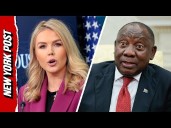 'Running His Mouth': Karoline Leavitt Claps Back at South African President