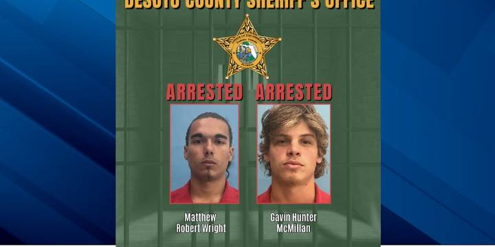 Two arrested in DeSoto County for killing cow