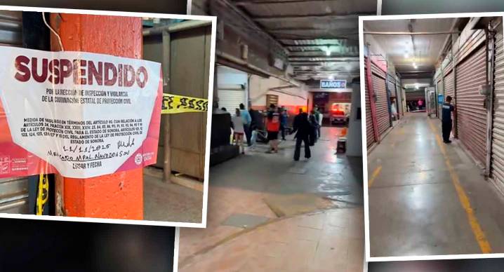 Cierran Mercado Municipal de Navojoa: Protección Civil detecta irregularidades