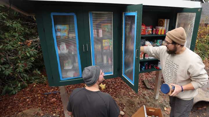 Neighbors use trade skills to boost free pantry's impact near Kingston