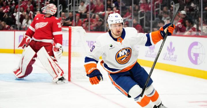 Shabanov has 2 goals and an assist, Sorokin stops 29 shots as Islanders beat Red Wings 5