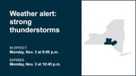 NY weather: Brace for pea-sized hail with thunderstorms in New York Monday – gusts could peak at 50 mph