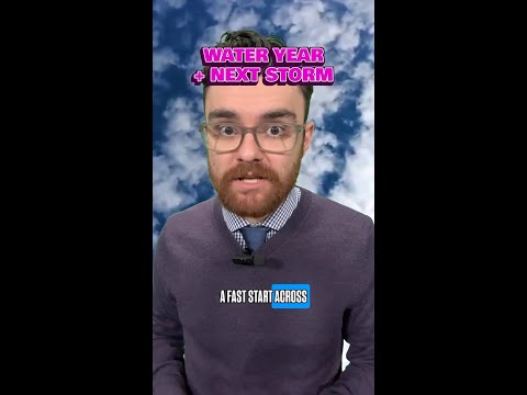 Fast start to water year with a minor storm Thursday