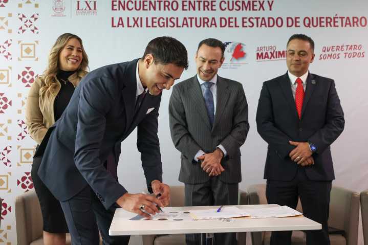 Firman en Querétaro memorándum con CUSMEX para impulsar empleo y migración