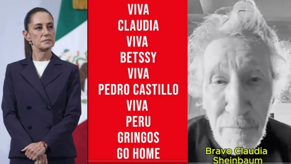 Reconoce Roger Waters a Sheinbaum por asilo a Betssy Chávez