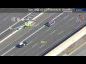 Police chase car theft suspect in minivan from San Fernando Valley to San Diego County in CA