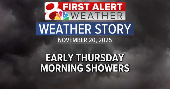 Forecast: Early Thursday morning showers, more dry time this afternoon