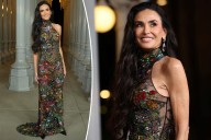 Demi Moore wears sheer floral gown to 2025 LACMA Art + Film Gala