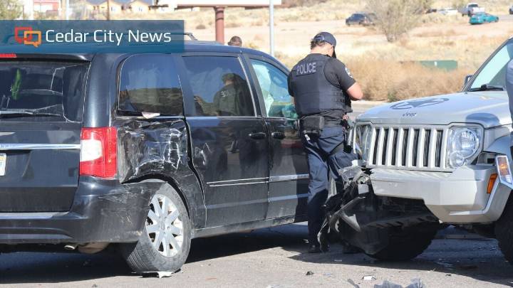 Driver injured in collision on Main Street near Cedar City Hospital