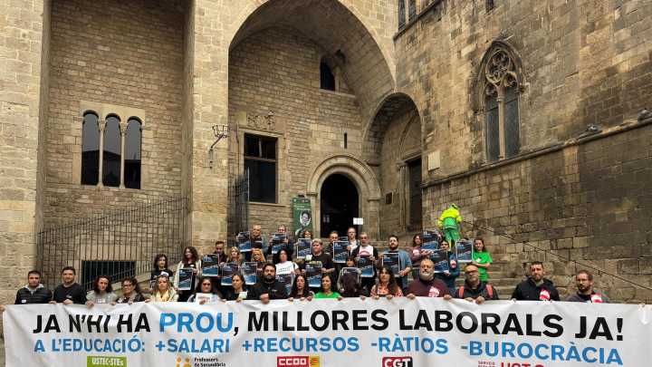 Sindicatos educativos catalanes llaman a la movilización para mejorar las condiciones laborales: "Nos vemos obligados a pasar a la acción"