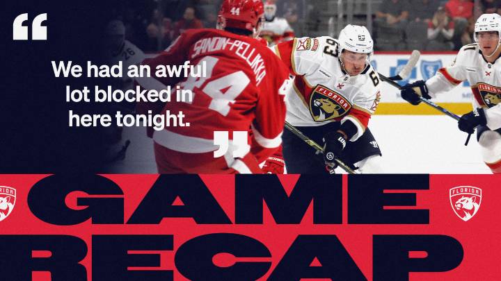 RECAP: Red Wings 4, Panthers 1