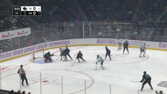 Celebrini leads Sharks to 6-1 win over Kraken