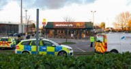 Police cars swarm McDonald's in UK town as restaurant