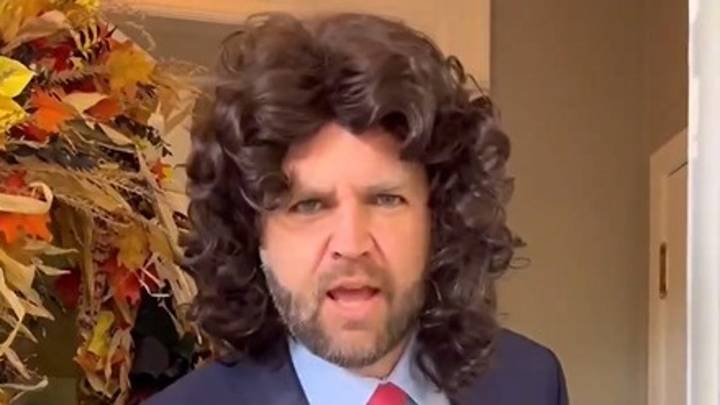 VP JD Vance dresses up as his own viral meme for Halloween