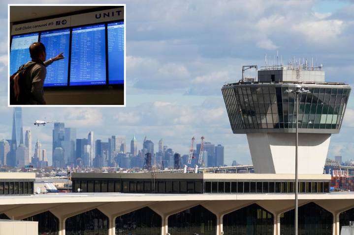 Newark International Airport facing flight delays of over 3 hours due to government shutdown