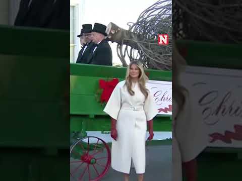 Melania Trump Welcomes 2025 White House Christmas Tree