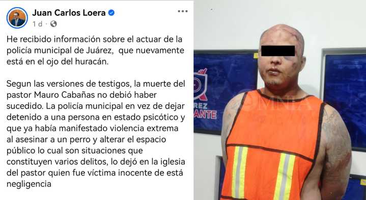 Señala el Senador Loera omisión de policía en caso del Pastor Mauro; SSPM pide no politizar el tema