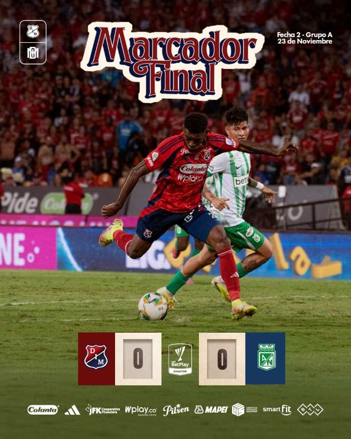 Atlético Nacional empató en el clásico ante Medellín -